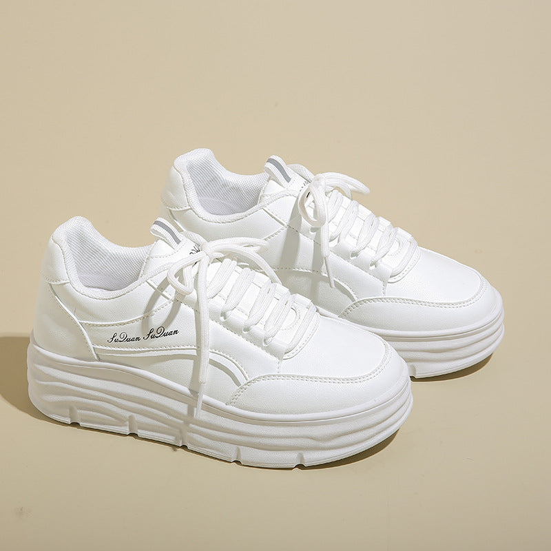 Zapatos casuales, aumenta la altura y suela gruesa