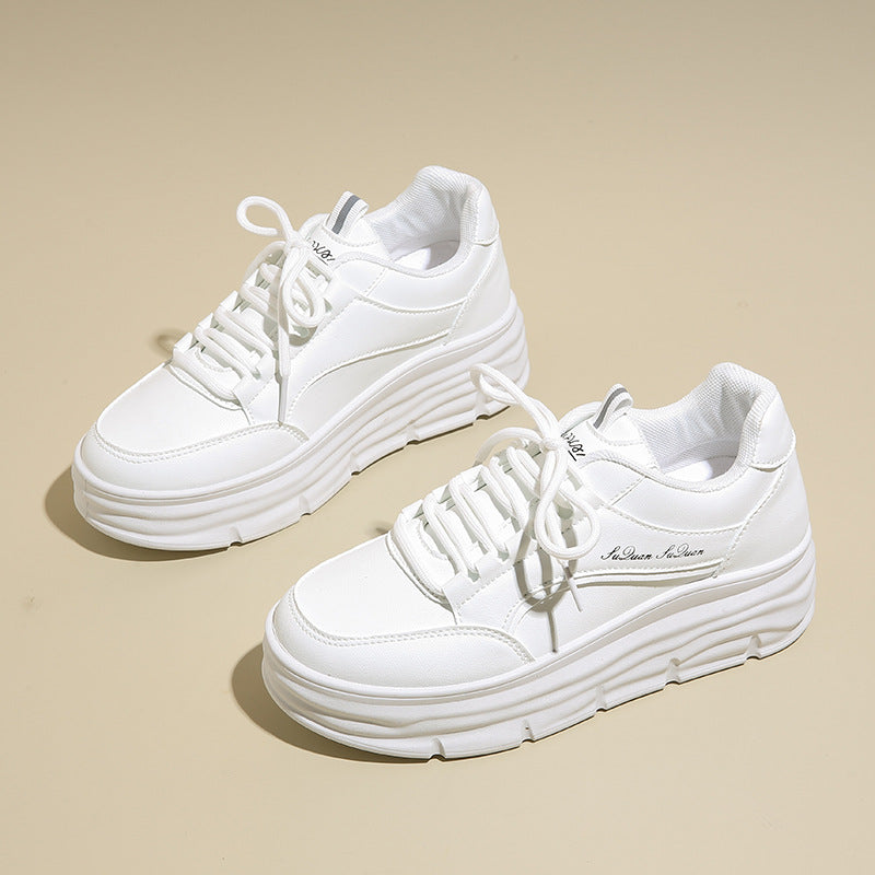 Zapatos casuales, aumenta la altura y suela gruesa