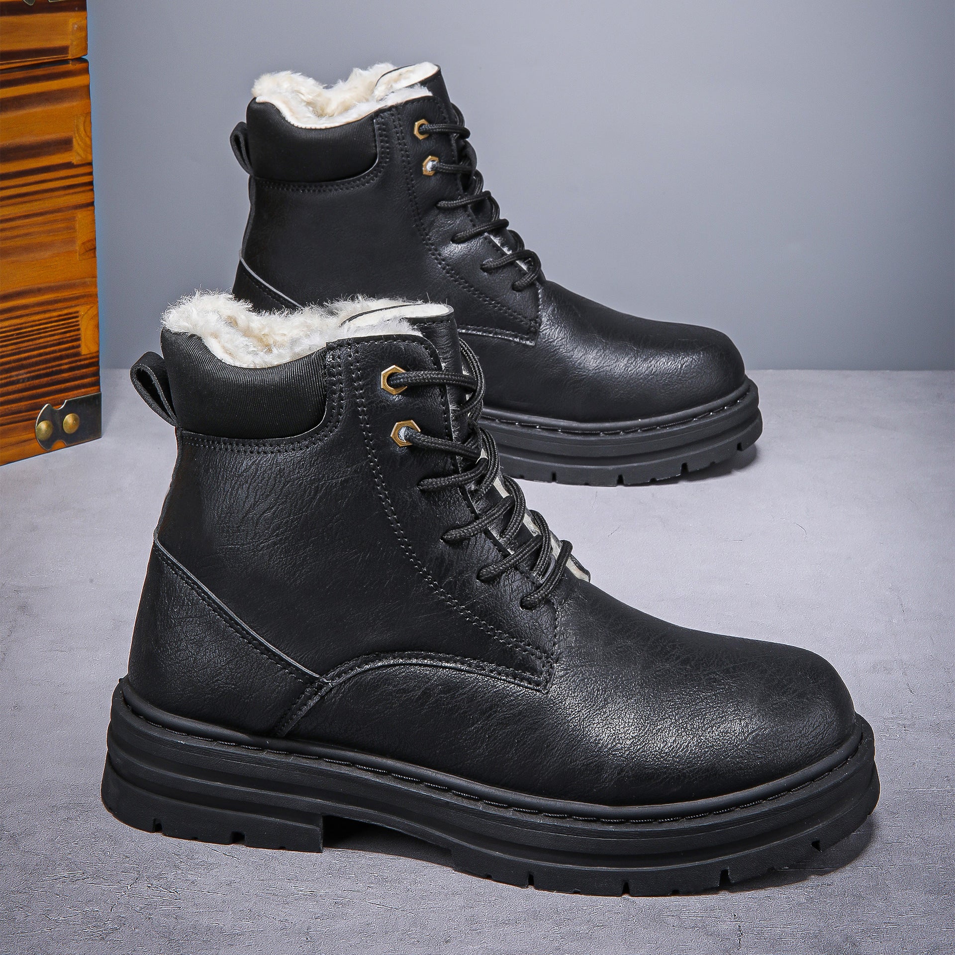 Botas vaqueras cálidas de invierno para hombre