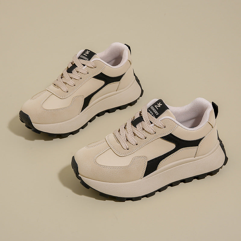 Zapatos de plataforma con aumento de altura, de primavera