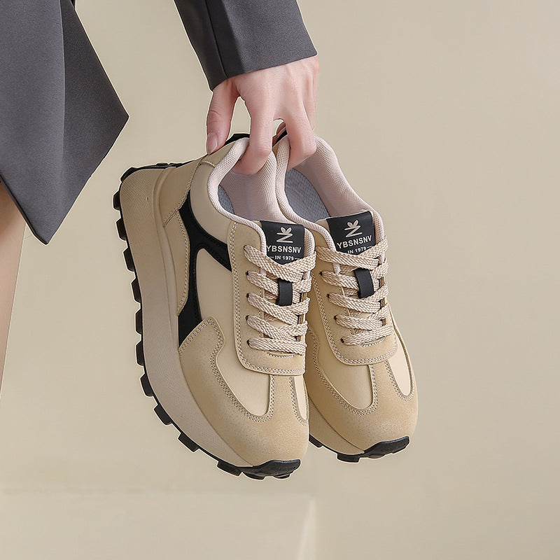 Zapatos de plataforma con aumento de altura, de primavera