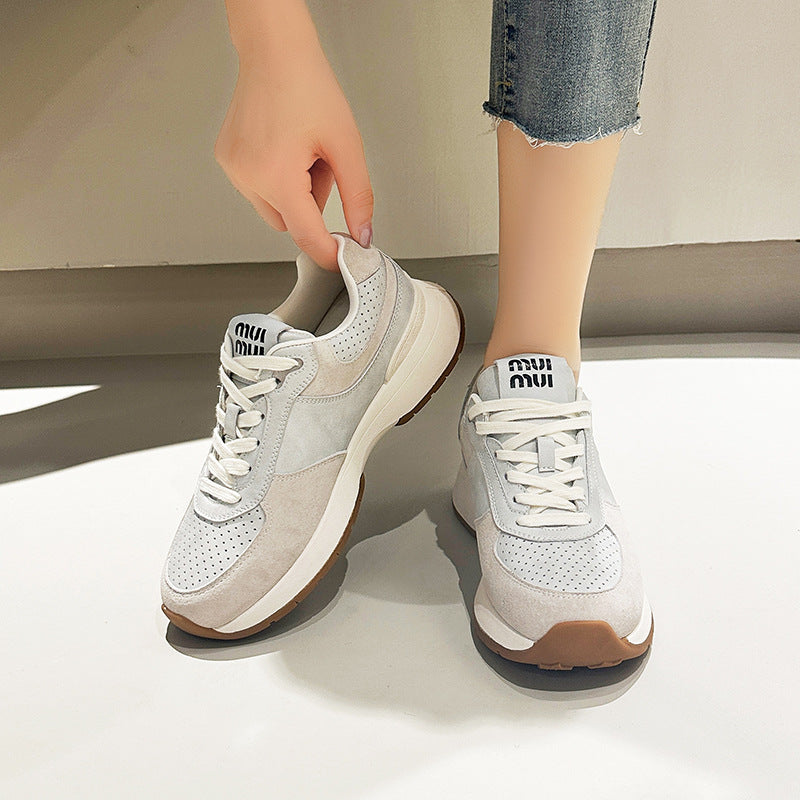 Zapatos de plataforma con aumento de altura para mujer