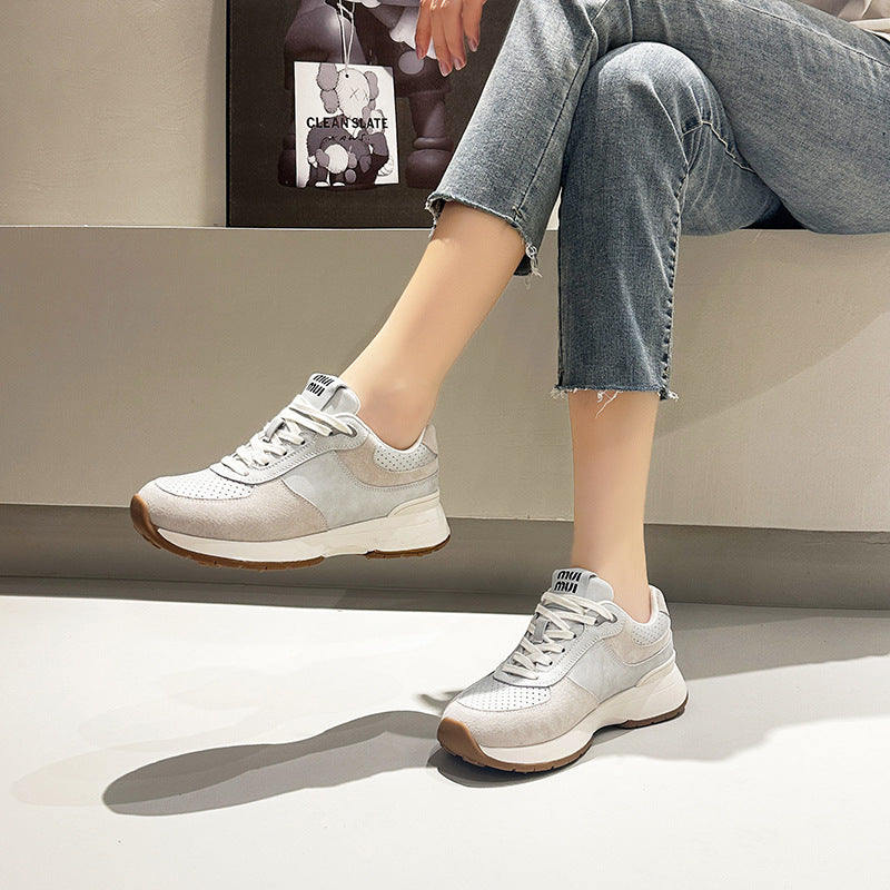 Zapatos de plataforma con aumento de altura para mujer