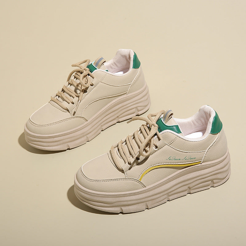 Zapatos casuales, aumenta la altura y suela gruesa