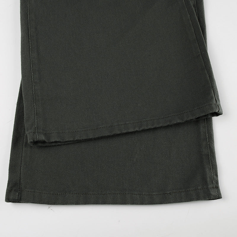 Pantalones de cintura alta estilo urbano